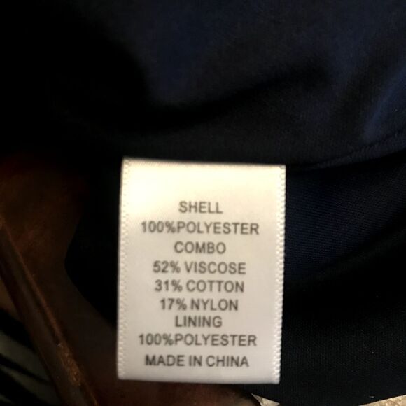 Adrianna Papell Women's Navy Blue Knee Length Cap Sleeve‎ Dress Size 18W - Picture 7 of 8